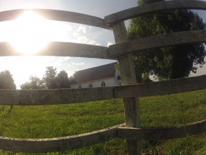 Cerca ao sol nascente