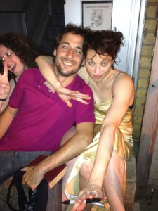 Marcio Caparica e Amanda Palmer