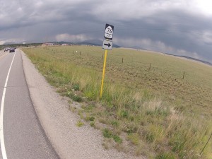 Tempestade sobre as montanhas