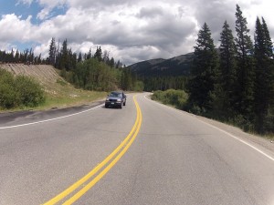 Descida na Hoosier Pass Descida da Hoosier Pass